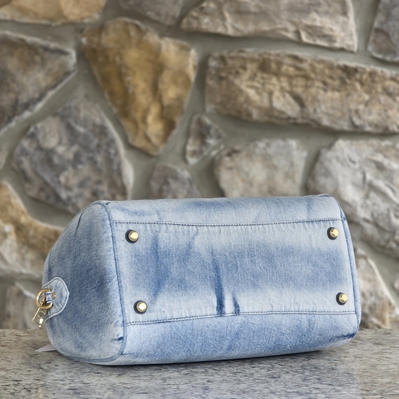 Coach Rowan Large Denim Satchel - Picture 4 of 11